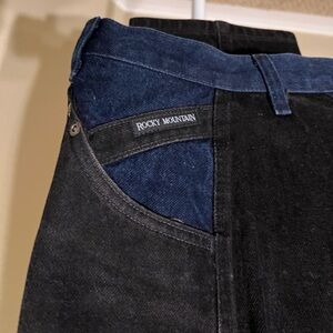 Elegant High Rise Black Jeans